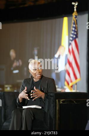 New Orleans, Usa. November 2024. Joy-Ann Reid spricht am Freitag, den 15. November 2024 im Convocation Center auf dem Campus der Xavier University in New Orleans, Louisiana. (Foto: Peter G. Forest/SipaUSA) Credit: SIPA USA/Alamy Live News Stockfoto