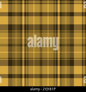 Einfarbiges gelbes Schottenkarbonhintergrund Stock Vektor