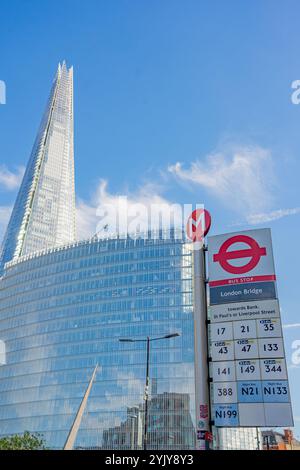 The Shard, berühmtes Gebäude neben der London Bridge im Stadtzentrum von London. Stockfoto