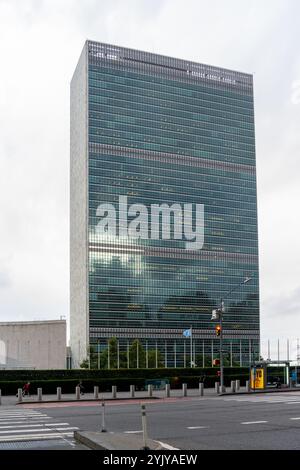 New York City, NY, USA - 22. August 2022: Hauptsitz der Vereinten Nationen in New York City, NY, USA. Stockfoto