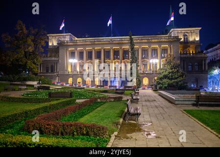 Präsident Serbiens, ehemalige königliche Residenz des Königreichs Serbien, in Belgrad, Serbien am 9. November 2024 Stockfoto