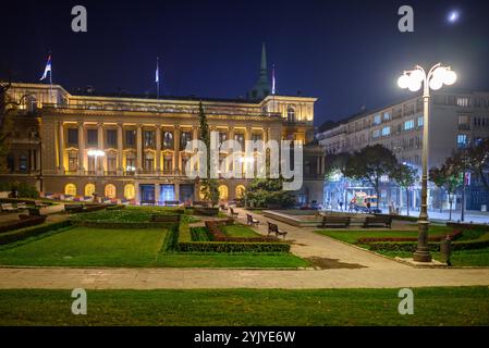 Präsident Serbiens, ehemalige königliche Residenz des Königreichs Serbien, in Belgrad, Serbien am 9. November 2024 Stockfoto