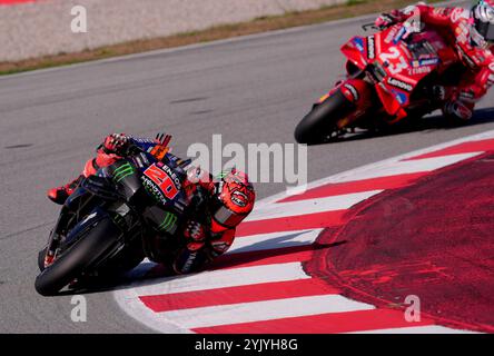 Barcelona, Spanien. November 2024. 15.11.2024, Circuit de Barcelona-Catalunya, Barcelona, MotoGP Motul Solidarity Grand Prix von Barcelona, Foto Fabio Quartararo aus Frankreich, Monster Energy Yamaha MotoGP/dpa/Alamy Live News Stockfoto