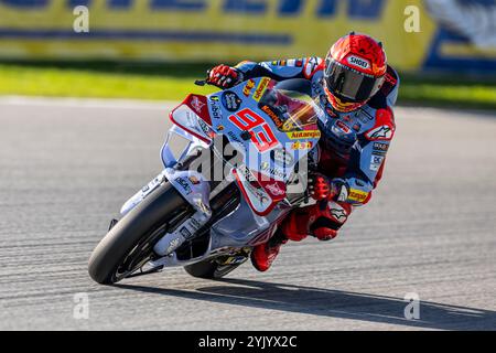 Circuit de Barcelona, Barcelona, Katalonien, Spanien. November 2024. 2024 MotoGP Motul Solidarity Grand Prix von Barcelona, Qualifikationstag; Marc Marquez von den Gresini Racing Rides während der Qualifying Session Credit: Action Plus Sports/Alamy Live News Stockfoto