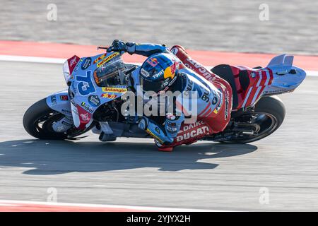 Circuit de Barcelona, Barcelona, Katalonien, Spanien. November 2024. 2024 MotoGP Motul Solidarity Grand Prix von Barcelona, Qualifying Day; Alex Marquez von den Gresini Racing Rides während der Qualifying Session Credit: Action Plus Sports/Alamy Live News Stockfoto