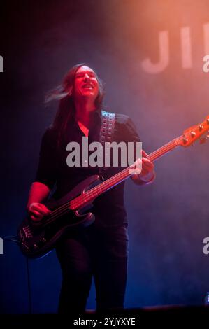 London, Vereinigtes Königreich. November 2024. Jimmy Eat World tritt live im Alexandra Palace auf. Cristina Massei/Alamy Live News. Stockfoto