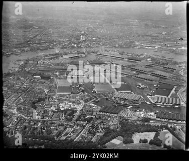 Surrey Commercial Docks, Rotherhithe, London, 1930er Jahre. Stockfoto