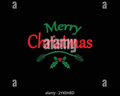 Frohe Weihnachten Typografie-Design Stock Vektor