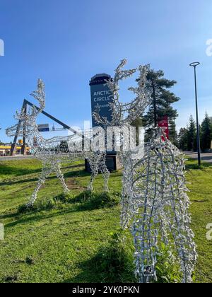 Rovaniemi, Santa Claus Dorf im Sommer, Polarkreis, Finnland Stockfoto