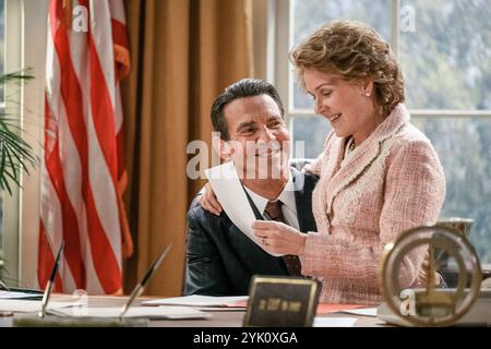 Reagan Dennis Quaid & Penelope Ann Miller Stockfoto