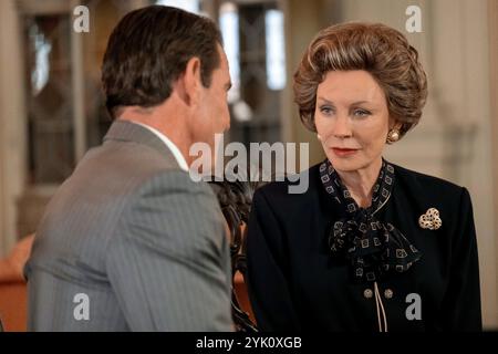 Reagan Dennis Quaid & Lesley-Anne Down Stockfoto