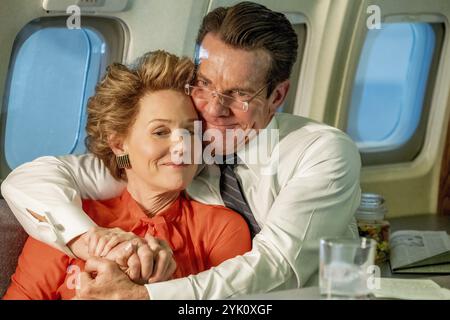 Reagan Dennis Quaid & Penelope Ann Miller Stockfoto