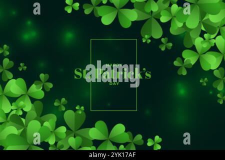 Happy Saint patricks Tag Festival Hintergrunddesign Stock Vektor