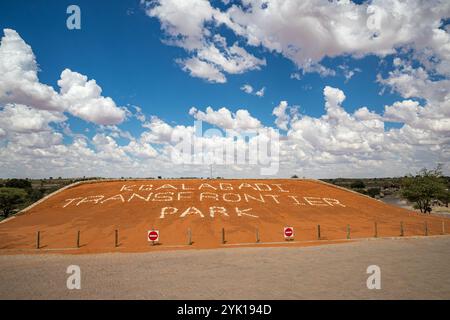 Südafrika, Botswana, Kgalagadi Transfrontier Park, Two Rivers (Twee Rivieren) Rastlager Stockfoto