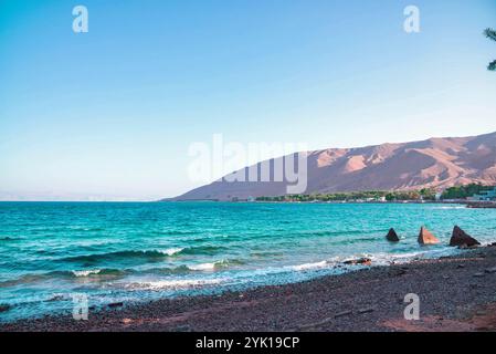 Haql Beach liegt im äußersten Nordwesten des Königreichs an der saudisch-jordanischen Grenze Stockfoto