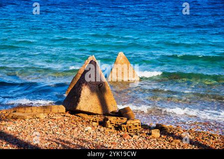 Haql Beach liegt im äußersten Nordwesten des Königreichs an der saudisch-jordanischen Grenze Stockfoto