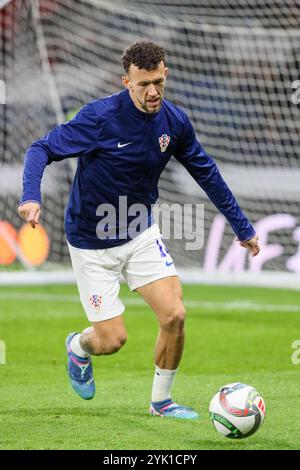 IVAN PERISIC, kroatischer Fußballprofi im Training bei einem Vorspiel-Aufwärmtraining. Stockfoto