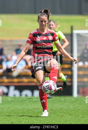 Lilyfield, Australien. November 2024. Amy Bianca Harrison von Western Sydney Wanderers wurde während des dritten Spiels der Women's A-League 2024/25 zwischen Sydney FC und Western Sydney Wanderers FC im Leichhardt Oval in Aktion gesehen. Endstand Sydney FC 1:0 Western Sydney Wanderers. Quelle: SOPA Images Limited/Alamy Live News Stockfoto