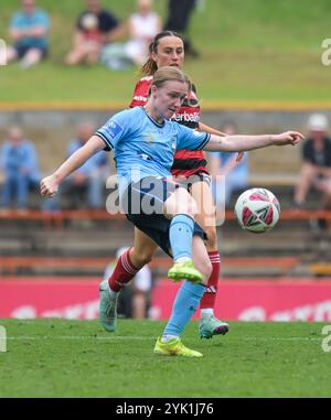 Lilyfield, Australien. November 2024. Abbey Rae Lemon vom Sydney FC wurde während des dritten Spiels der Women's A-League 2024/25 zwischen Sydney FC und Western Sydney Wanderers FC im Leichhardt Oval in Aktion genommen. Endstand Sydney FC 1:0 Western Sydney Wanderers. (Foto: Luis Veniegra/SOPA Images/SIPA USA) Credit: SIPA USA/Alamy Live News Stockfoto