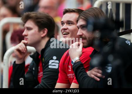 Essen, Deutschland. November 2024. 16.11.2024, Handball, Saison 2024/2025, 2. Handball-Bundesliga, 11. Spieltag, TuSEM Essen - HC Elbflorenz 2006, Max Neuhaus (TuSEM Essen), Foto: Dennis Ewert/RHR-FOTO/dpa/Alamy Live News Stockfoto