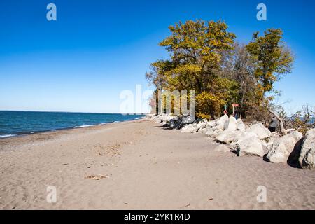 Strand an der Spitze des Point Pelee National Park in Leamington, Ontario, Kanada Stockfoto