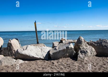 Strand an der Spitze des Point Pelee National Park in Leamington, Ontario, Kanada Stockfoto