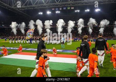 Amsterdam, Niederlande. November 2024. AMSTERDAM, 16.11.2024, JohanCruyff Arena, Spiel der Nations League zwischen den Niederlanden und Ungarn. Atmosphäre im Stadion Credit: Pro Shots/Alamy Live News Stockfoto