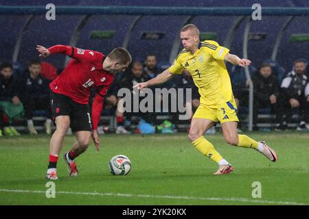 Mykhailo Mudryk aus der Ukraine während des Spiels der UEFA Nations League zwischen Georgien und der Ukraine in der AdjaraBet Arena 16, 2024 in Batumi, Georgien. Batumi Adjarabet Arena, Gudiashvili Street, Bagrationi II, Batumi, Autonome Republik Adjara, 6000, Georgia Georgia Copyright: XArturxStabulnieksx 879429 Stockfoto