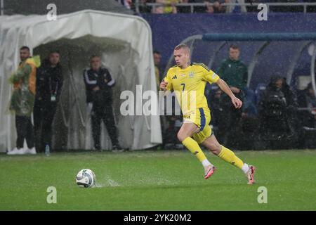 Mykhailo Mudryk aus der Ukraine während des Spiels der UEFA Nations League zwischen Georgien und der Ukraine in der AdjaraBet Arena 16, 2024 in Batumi, Georgien. Batumi Adjarabet Arena, Gudiashvili Street, Bagrationi II, Batumi, Autonome Republik Adjara, 6000, Georgia Georgia Copyright: XArturxStabulnieksx 879379 Stockfoto