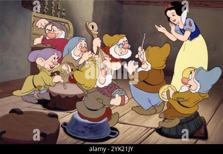 SCHNEEWITTCHEN UND DIE SIEBEN ZWERGE 1937 Walt Disney Animation Stockfoto