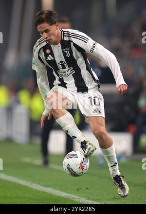 Turin, Italien. November 2024. Kenan Yildiz von Juventus während des Spiels der Serie A im Allianz Stadium in Turin. Der Bildnachweis sollte lauten: Jonathan Moscrop/Sportimage Credit: Sportimage Ltd/Alamy Live News Stockfoto