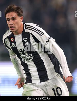 Turin, Italien. November 2024. Kenan Yildiz von Juventus während des Spiels der Serie A im Allianz Stadium in Turin. Der Bildnachweis sollte lauten: Jonathan Moscrop/Sportimage Credit: Sportimage Ltd/Alamy Live News Stockfoto