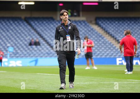 Edinburgh, Schottland. November 2024. Lucas Martins kommt für das Herbstnationenspiel zwischen Schottland und Portugal im Murrayfield Stadium in Edinburgh an. Quelle: Connor Douglas/Alamy Live News Stockfoto