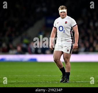 Twickenham, Vereinigtes Königreich. November 2024. Herbst International. England V Südafrika. Allianz Stadium. Twickenham. Fin Baxter (England) während des Rugbyspiels England gegen Südafrika im Herbst im Allianz Stadium in London. Quelle: Sport In Pictures/Alamy Live News Stockfoto