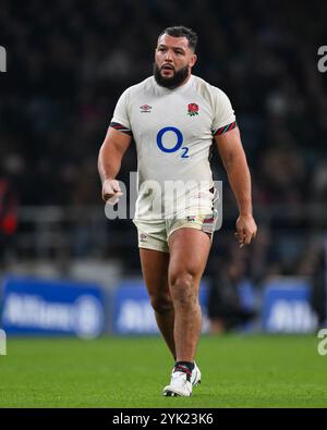 Ellis Genge von England während des Autumn Nations Series Matches England gegen Südafrika im Allianz Stadium, Twickenham, Großbritannien, 16. November 2024 (Foto: Craig Thomas/News Images) in, am 16. November 2024. (Foto: Craig Thomas/News Images/SIPA USA) Credit: SIPA USA/Alamy Live News Stockfoto