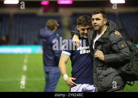 Edinburgh, Schottland. November 2024. Tom Jordan ist nach dem Herbstnationenspiel zwischen Schottland und Portugal im Murrayfield Stadium in Edinburgh abgebildet. Quelle: Connor Douglas/Alamy Live News Stockfoto