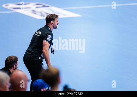 Florian Kehrmann (TBV Lemgo Lippe, Trainer) GER, TBV Lemgo Lippe vs. ThSV Eisenach, Handball, 1. Bundesliga, 10. Spieltag, Spielzeit 2024/2025, 16.11.2024 Foto: Eibner-Pressefoto/Jan Rollinger Stockfoto