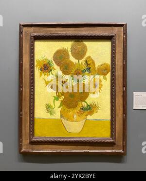 Sonnenblumen Vincent Van Gogh National Gallery London - Tournesols Stockfoto