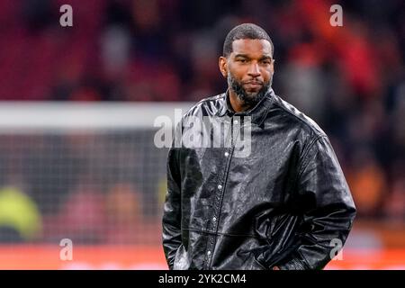 Amsterdam, Niederlande. November 2024. AMSTERDAM, NIEDERLANDE - 16. NOVEMBER: Ryan Babel sieht beim Gruppenspiel der UEFA Nations League 2024/25 League A zwischen den Niederlanden und Ungarn am 16. November 2024 in der Johan Cruijff Arena in Amsterdam, Niederlande. (Foto von Andre Weening/Orange Pictures) Credit: Orange Pics BV/Alamy Live News Stockfoto