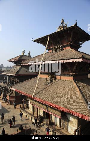 Nepal, Kathmandu Valley, Patan, Durbar Square, Bhimsen Mandir Stockfoto