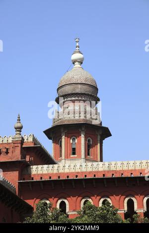 Indien, Tamil Nadu, Chennai, Madras, High Court Stockfoto