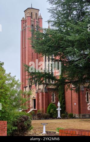 Die St. Francis Xavier Catholic Church wurde gesegnet und 1937 in Mansfield, Victoria, Australien, eröffnet Stockfoto