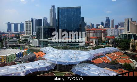 Singapur, Clarke Quay, Central Business District Stockfoto