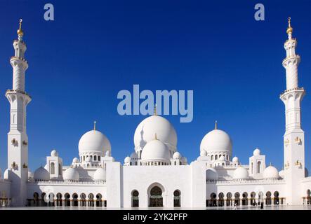 Vereinigte Arabische Emirate, Abu Dhabi, Scheich Zayed bin Sultan al-Nahyan Moschee, Stockfoto