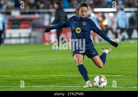 Valdebebas, Madrid, Spanien. November 2024. 14 AITANA BONMATI . Die spanische Liga, Liga F, wurde am 16. November 2024 in Madrid im Stadion Alfredo Di Stefano zwischen REAL MADRID und dem FC BARCELONA ausgetragen. (Kreditbild: © Oscar Manuel Sanchez/ZUMA Press Wire) NUR REDAKTIONELLE VERWENDUNG! Nicht für kommerzielle ZWECKE! Stockfoto