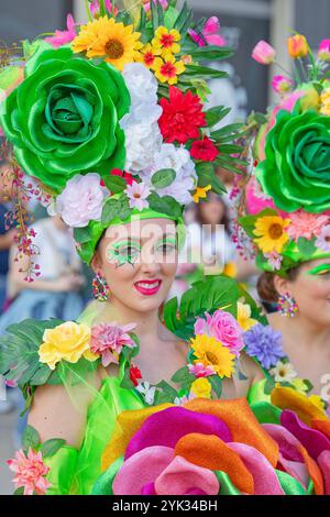 Karneval, Sciacca, Landkreis Agrigento, Sizilien, Italien Stockfoto