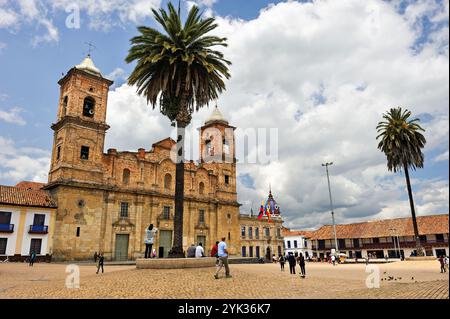 Hauptplatz von Zipaquira, Departement Cundinamarca, Savannah von Bogota, Kolumbien, Südamerika Stockfoto