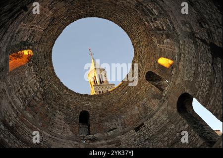 Ehemaliges Vestibül des Diokletian-Palastes, Split, Kroatien, Südosteuropa Stockfoto