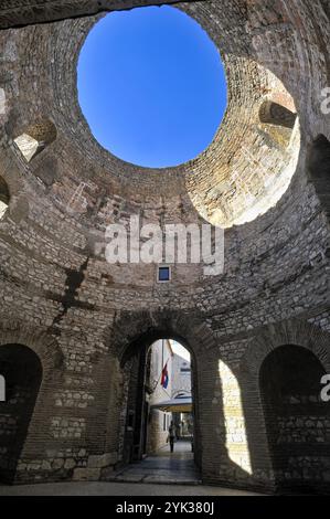 Ehemaliges Vestibül des Diokletian-Palastes, Split, Kroatien, Südosteuropa Stockfoto