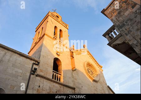 Markusdom, Altstadt von Korcula, Insel Korcula, Kroatien, Südosteuropa Stockfoto